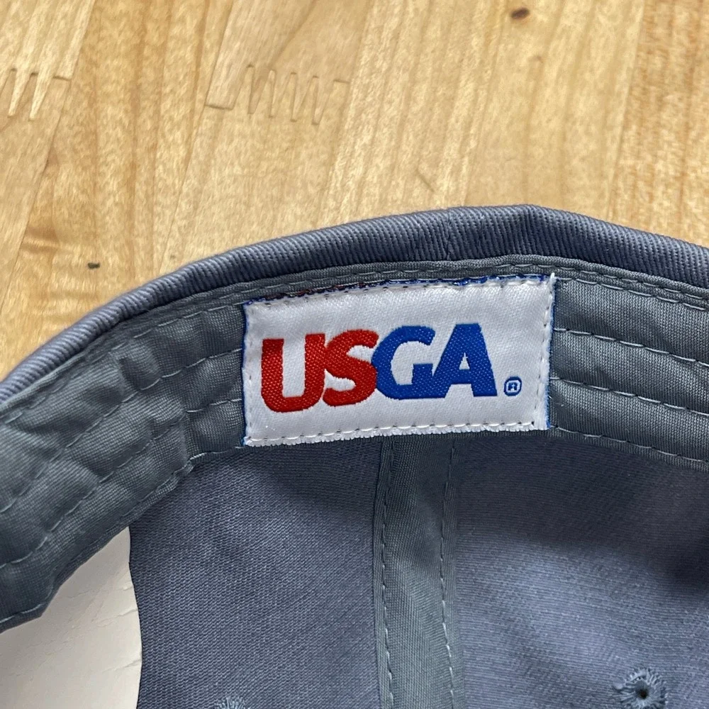 USGA 2010 US Open Pebble Beach Member Hat Blue Gray Adjustable Golf Cap